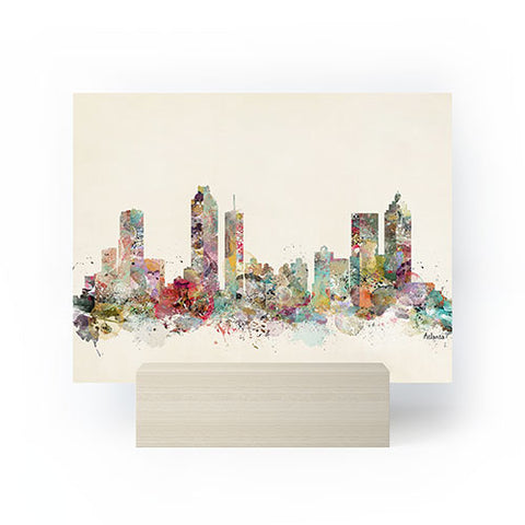 Brian Buckley Atlanta georgia skyline Mini Art Print