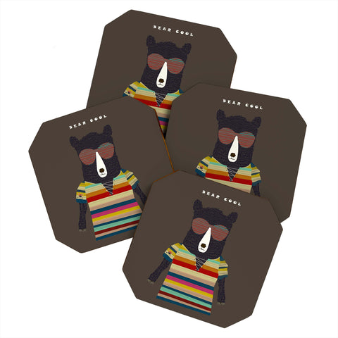 Brian Buckley Bear Cool Coaster Set