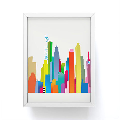 Brian Buckley Boston City Framed Mini Art Print