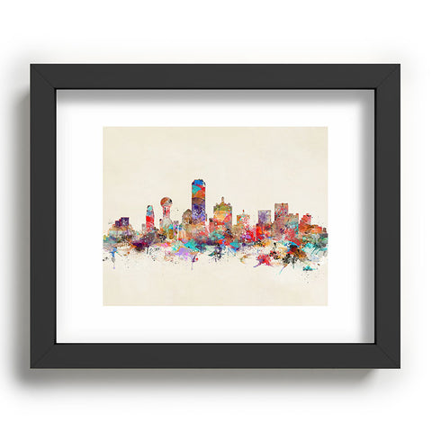 Brian Buckley dallas texas skyline Recessed Framing Rectangle