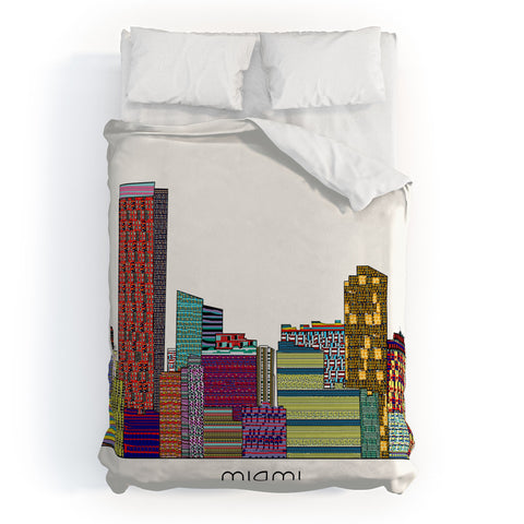 Brian Buckley Miami City Duvet Cover