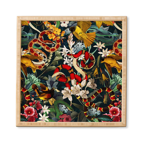 Burcu Korkmazyurek Birds and Snakes II Framed Wall Art