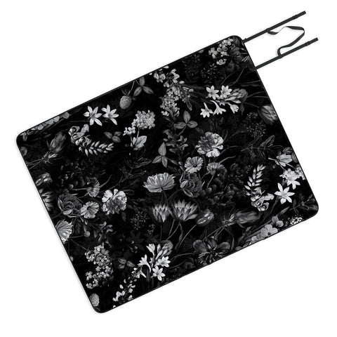 Burcu Korkmazyurek DARK FLOWER II Picnic Blanket