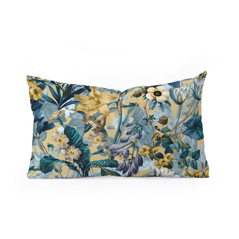 Burcu Korkmazyurek Summer Botanical Garden III Oblong Throw Pillow