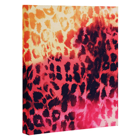 Caleb Troy Leopard Storm Fire Art Canvas