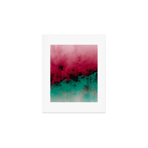 Caleb Troy Zero Visibility Poinsettia Ombre Art Print