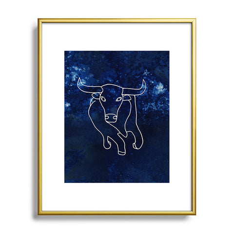 Camilla Foss Astro Taurus Metal Framed Art Print