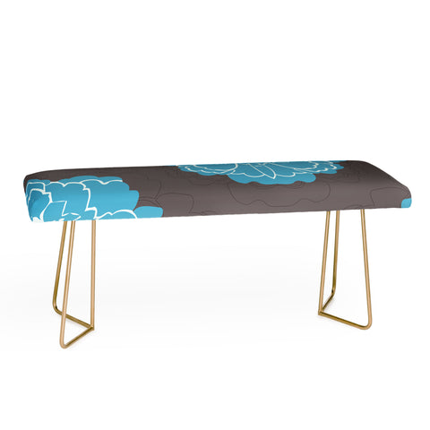 Caroline Okun Autumn Peony Bench