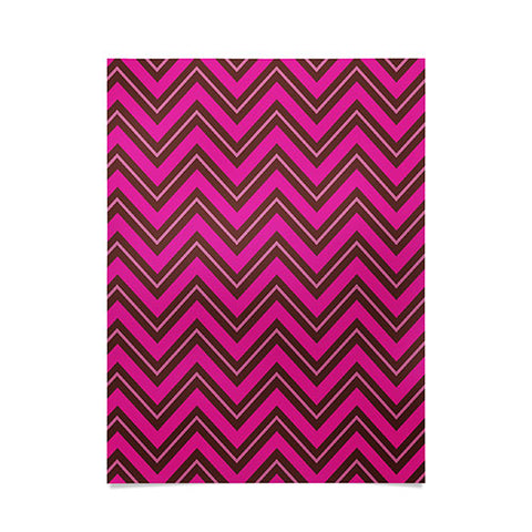 Caroline Okun Chocolate Chevron Poster