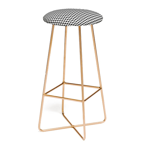 Caroline Okun Ebony Gingham Bar Stool