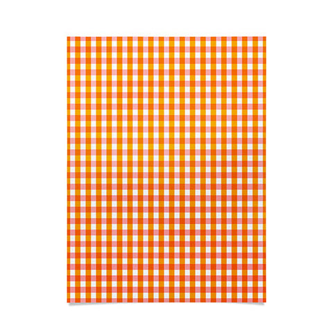 Caroline Okun Peachy Gingham Poster