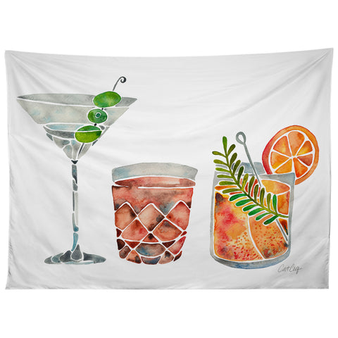 Cat Coquillette Classic Cocktails 1960s Tapestry