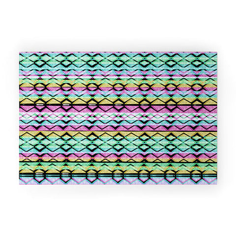 CayenaBlanca Geometric Lines Welcome Mat