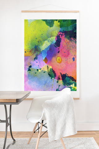 CayenaBlanca Ink Splashes Art Print And Hanger