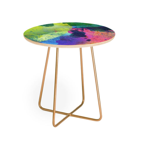 CayenaBlanca Ink Splashes Round Side Table