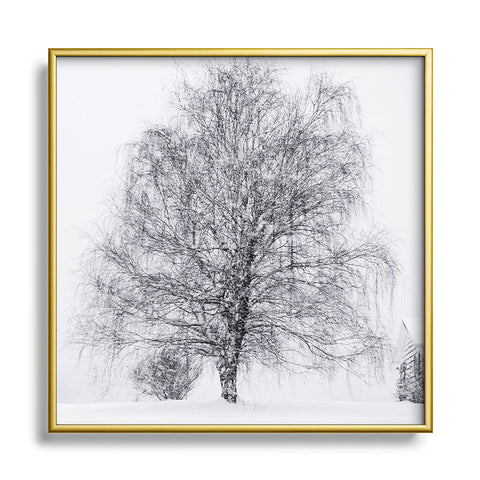 Chelsea Victoria The Willow and The Snow Metal Square Framed Art Print