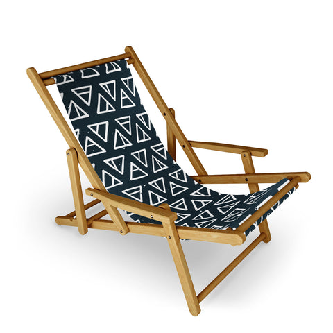CoastL Studio Alchemical Triangles Navy Sling Chair