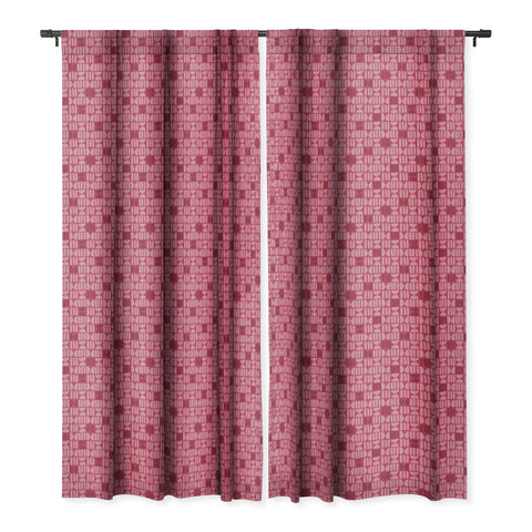 CoastL Studio Boho Minimalism Magenta Blackout Window Curtain