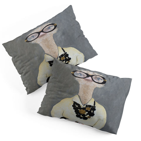 Coco de Paris Iris Apfel Ostrich Pillow Shams
