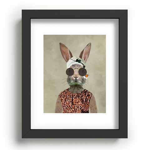 Coco de Paris Vintage Lady Rabbit Recessed Framing Rectangle