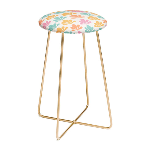 Colour Poems Abstract Plant Pattern XI Counter Stool
