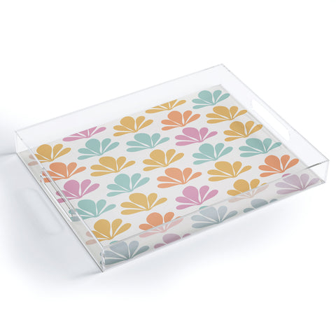 Colour Poems Abstract Plant Pattern XI Acrylic Tray