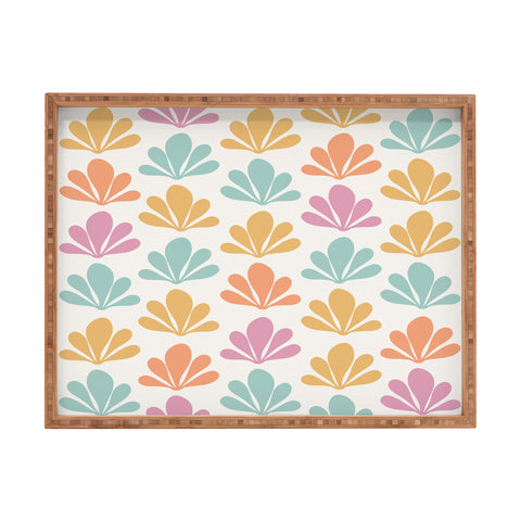 Colour Poems Abstract Plant Pattern XI Rectangular Tray