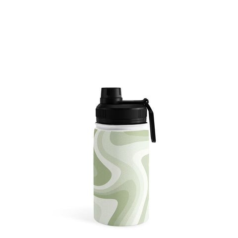 Colour Poems Abstract Wavy Stripes LXXVIII Water Bottle