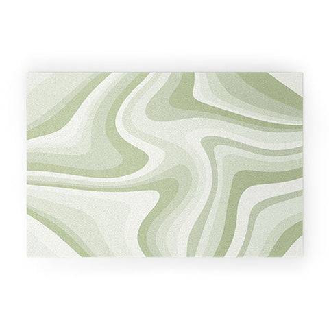 Colour Poems Abstract Wavy Stripes LXXVIII Welcome Mat