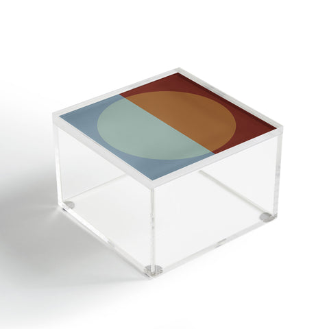 Colour Poems Color Block Abstract X Acrylic Box