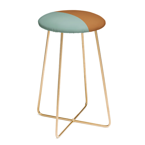 Colour Poems Color Block Abstract X Counter Stool