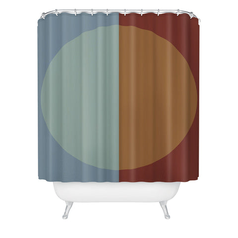 Colour Poems Color Block Abstract X Shower Curtain