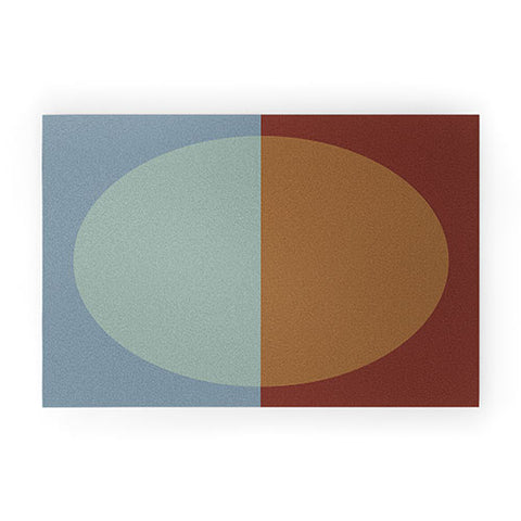 Colour Poems Color Block Abstract X Welcome Mat
