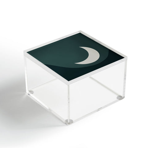 Colour Poems Moon Minimalism Jade Acrylic Box