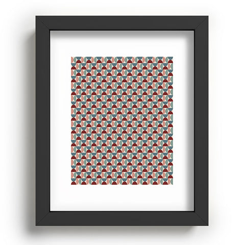 Colour Poems Patterned Geometric Shape I Recessed Framing Rectangle