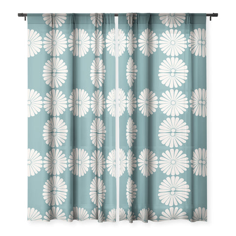 Colour Poems Retro Daisy XXIII Sheer Window Curtain