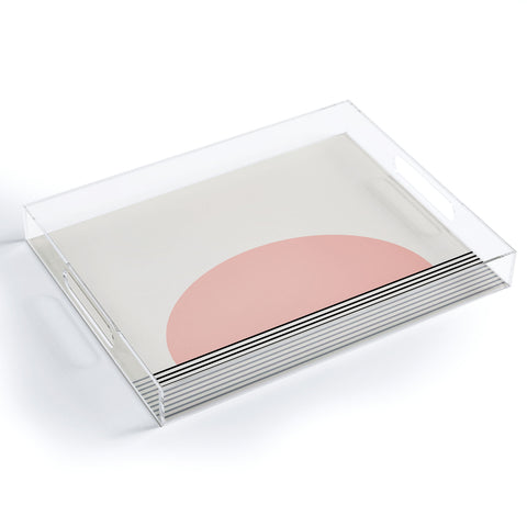 Colour Poems Sunrise Pink Acrylic Tray