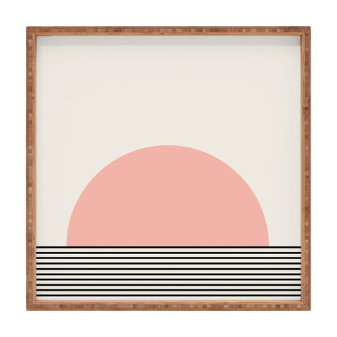 Colour Poems Sunrise Pink Square Tray