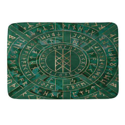 Creativemotions Web of Wyrd Malachite Leather Memory Foam Bath Mat