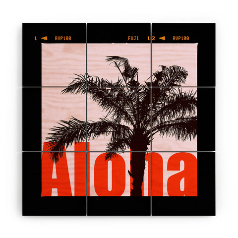 Deb Haugen Fuji Aloha Palm Wood Wall Mural