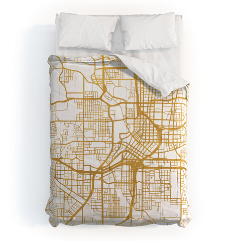 deificus Art ATLANTA GEORGIA CITY STREET MAP Comforter