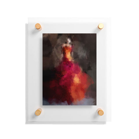 Deniz Ercelebi Fire dress Floating Acrylic Print