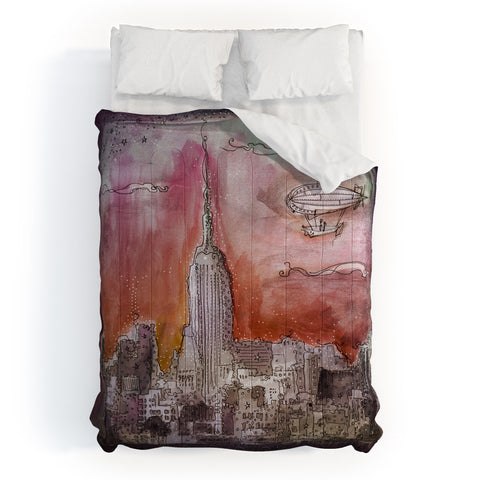 Deniz Ercelebi Float Over The City Comforter
