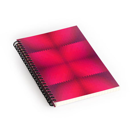 Deniz Ercelebi Pixeled Pink Spiral Notebook