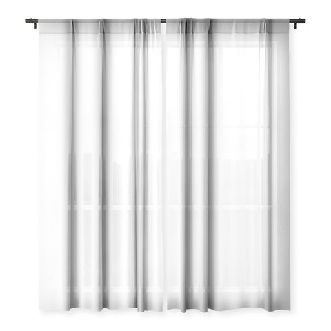 DENY Designs White Sheer Window Curtain
