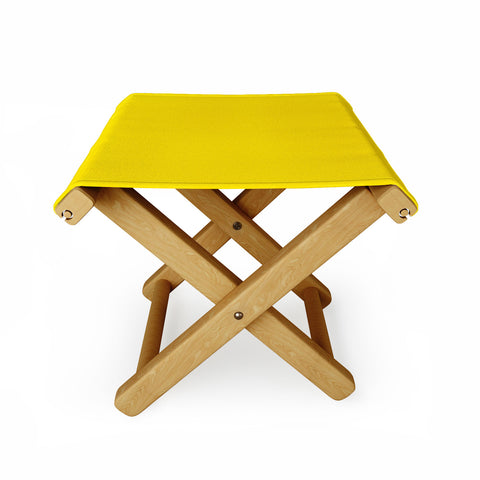 DENY Designs Yellow C Folding Stool