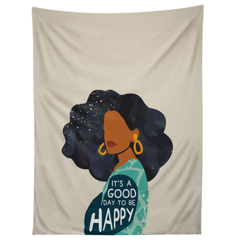 Domonique Brown Be Happy I Tapestry