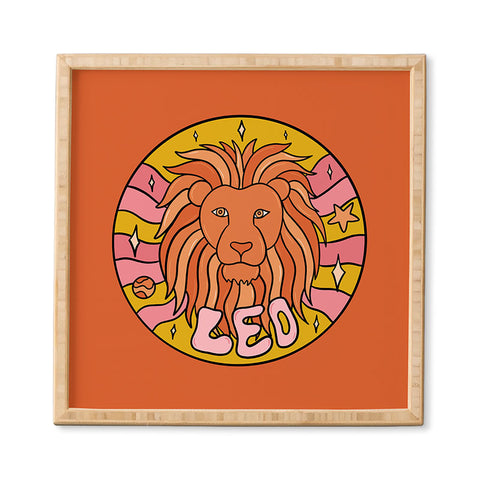 Doodle By Meg 2020 Leo Framed Wall Art