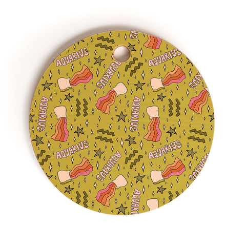 Doodle By Meg Aquarius Print Cutting Board Round