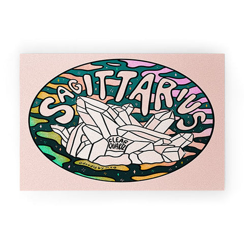 Doodle By Meg Sagittarius Crystal Welcome Mat